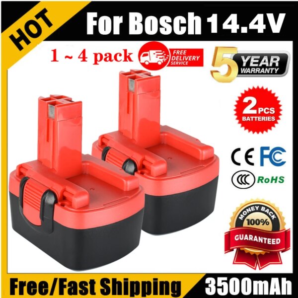 1～4 pack 3500mAh for bosch 14.4v battery replace Bosch d 70745 2607335273 BAT038 BAT140 BAT040 BAT041 BAT159 2607335465 26073356