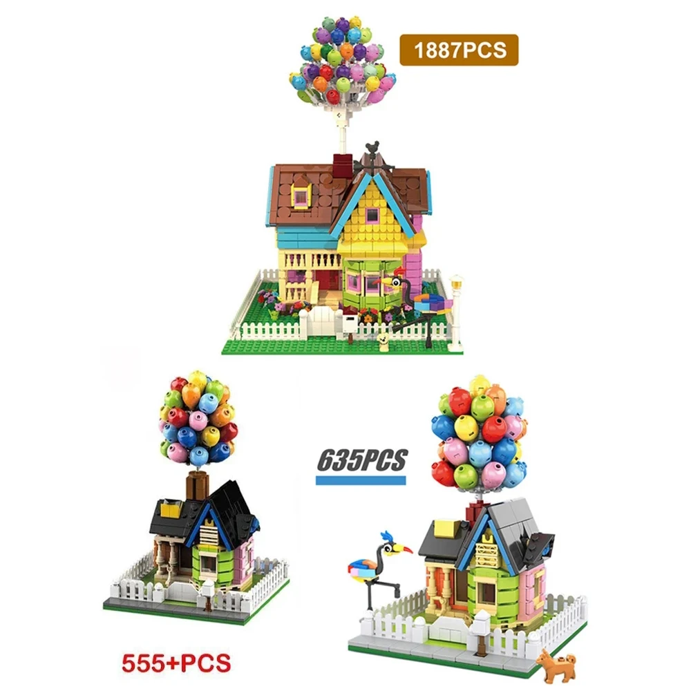 Up House 43217 Building Blocks Movie Travels Of Flying House Construction Model Kit Toys For Boys Christmas Gift Home Decoration