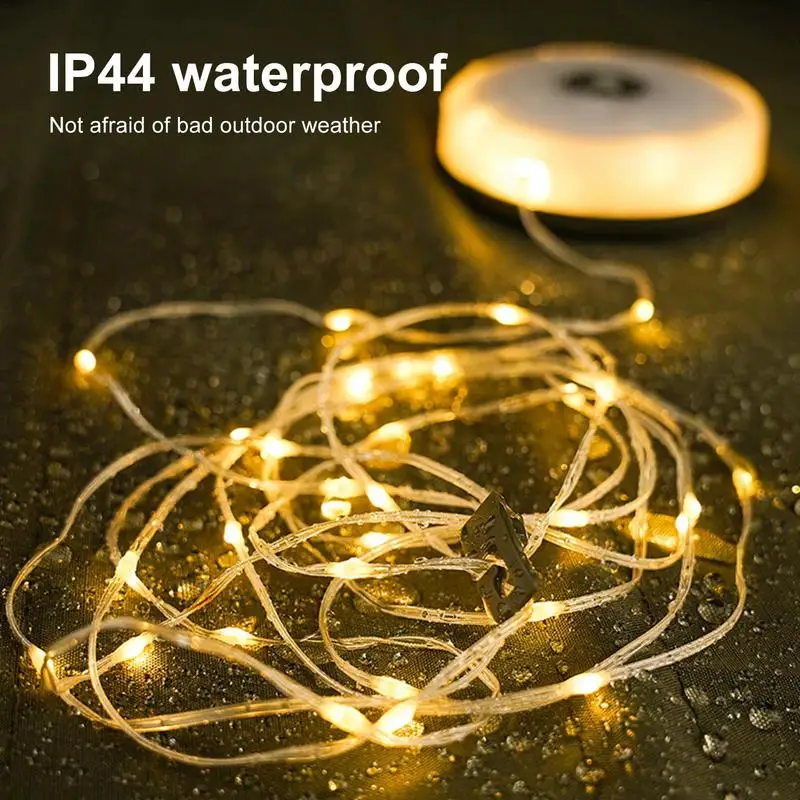 Camping Light Outdoor Atmosphere Tent Decoration LED Light String with Campsite Small Color Light String Portable String Light