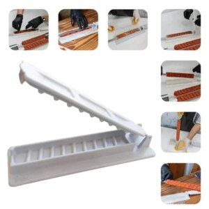 New Single Row Kebab Maker Bbq Meat Skewer Machine Kebab Press Maker Reusable Plastic Bbq Skewer Maker Kebab Preparation BBQ Too