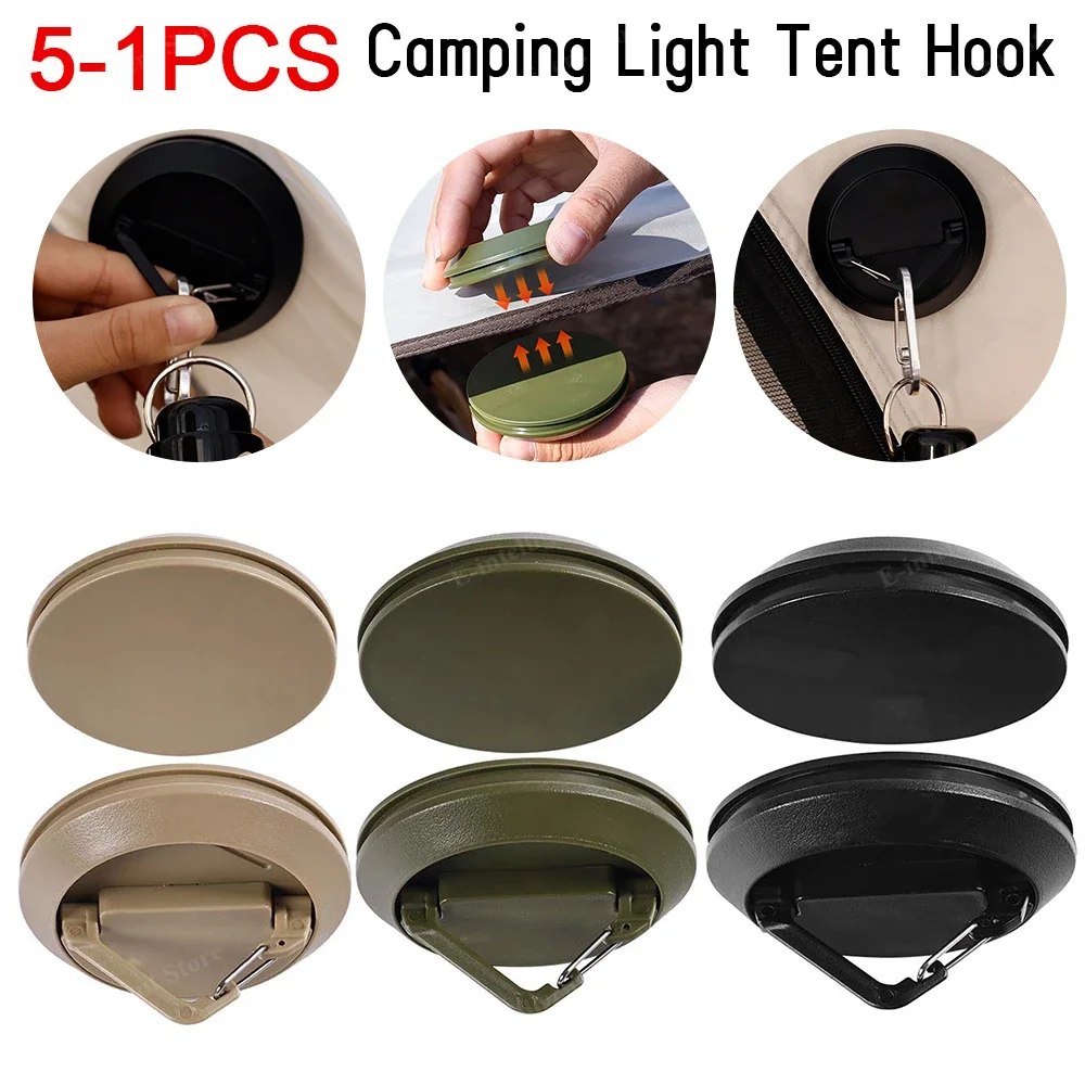 Strong Magnetic Camping Light Tent Hook Portable Expandable Camping Lamp Hanging Tent Fixing Hook Tent Hanger Camping Equipment