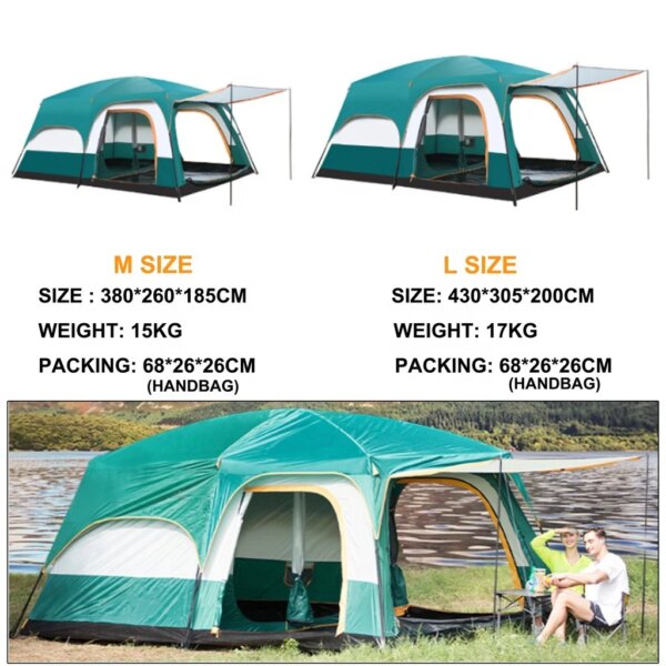 6 to 12 person Camping Tent