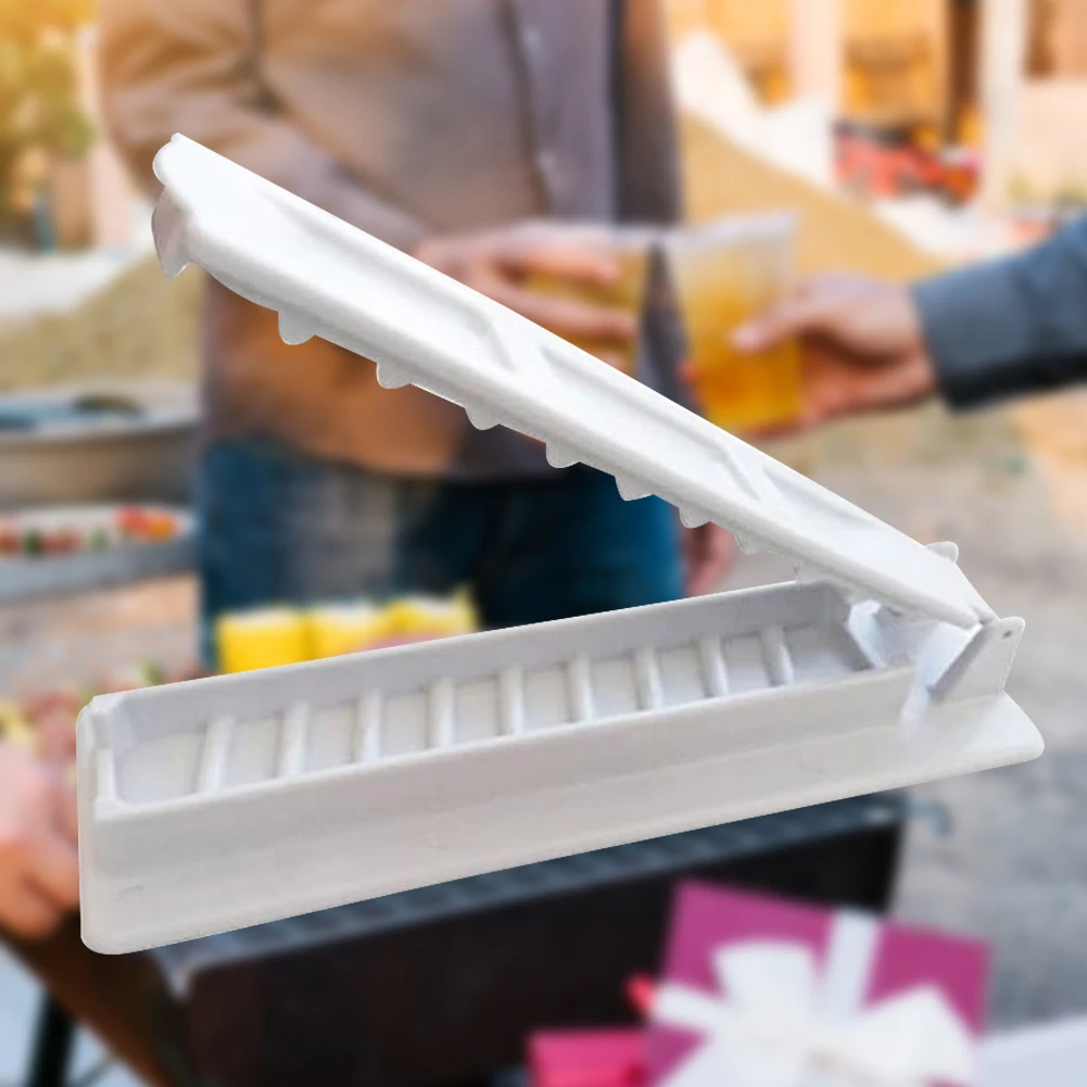 BBQ Meat Skewer Maker Single Row Barbecue Skewer Machine Reusable Convenient Easy Operation Camping Picnic BBQ Accessories