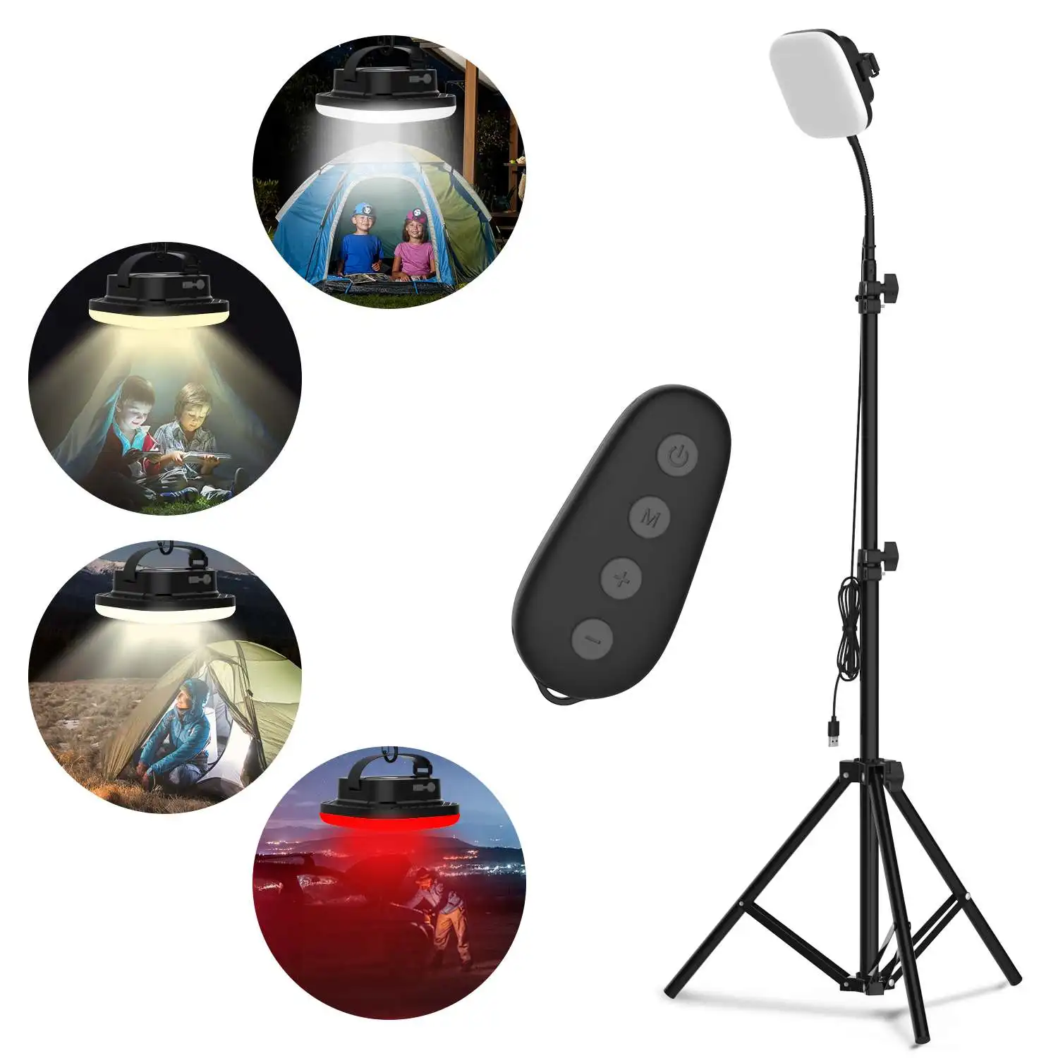 BIKIGHT S1 115*LEDs 1680LM Floor Lamp With Stand Tripod LED Portable Camping Lantern Work Light For Stall Maintain Photography