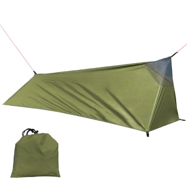 Backpacking Tent Outdoor Camping Hiking Sleeping Bag Tent Lightweight One Person Tent with Mosquito Net Shelter Type Tent 2024