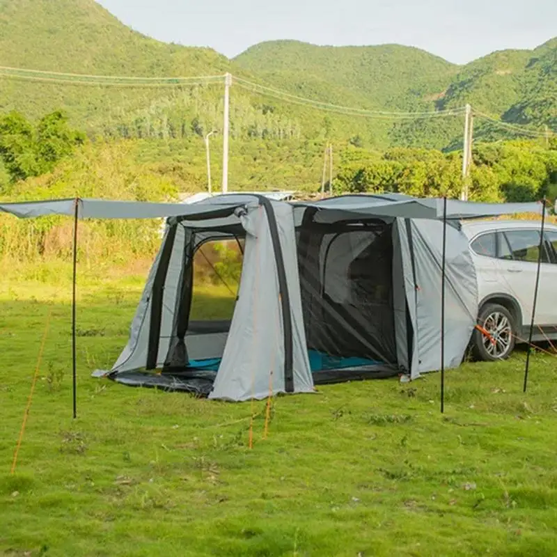 Inflatable Tent Camping Outdoor Portable Car Tail Tent Large SUV Tents Self-driving Tour Comfortable Tent Camping Supplies