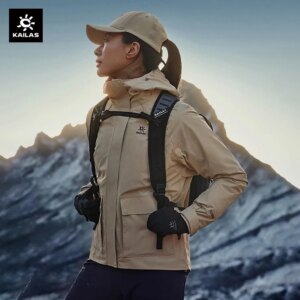KAILAS Outdoor Hiking Coat Women Windproof Sports Waterproof Breathable Camping Hooded Charge Jackets Men Windbreaker KG2341216