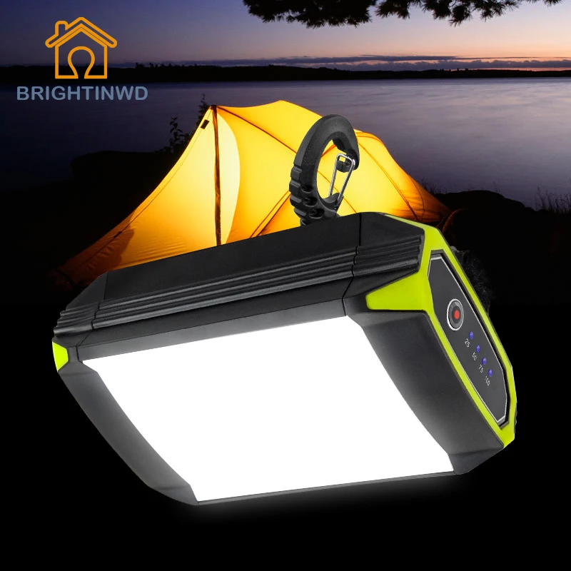 LED Camping Light USB Rechargeable Lantern For Outdoor Tent Lamp Portable Mobile Power Bank Emergency Lights For BBQ Hiking