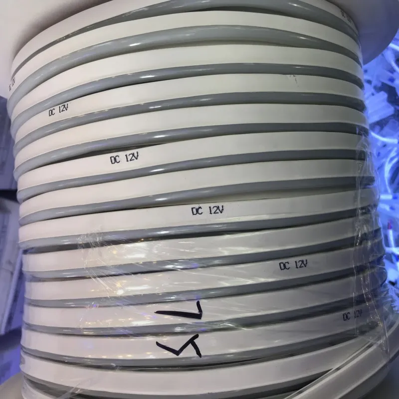 LED Neon Light DC12V 24V SMD2835 120Leds/m Waterproof IP68 Flexible 8MM Soft Strip BAR Lights 3-6Leds Cuttable Led Light CRI 85