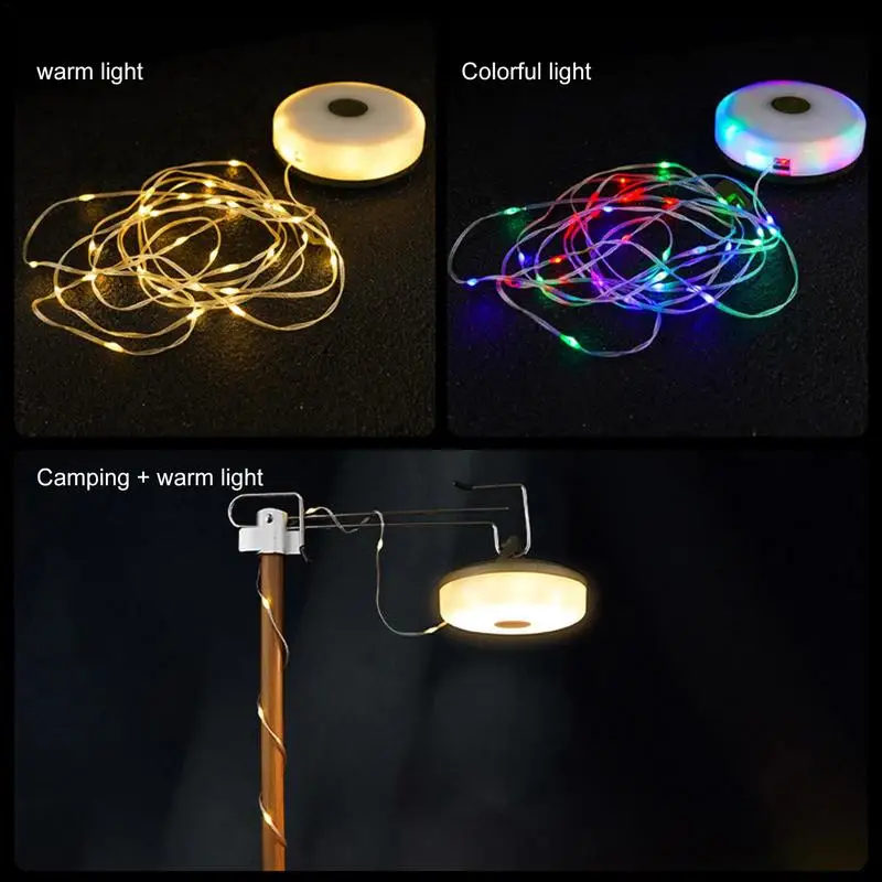Light String With Campsite Small Color Light String Portable String Light Camping Light Outdoor Atmosphere Tent Decoration LED