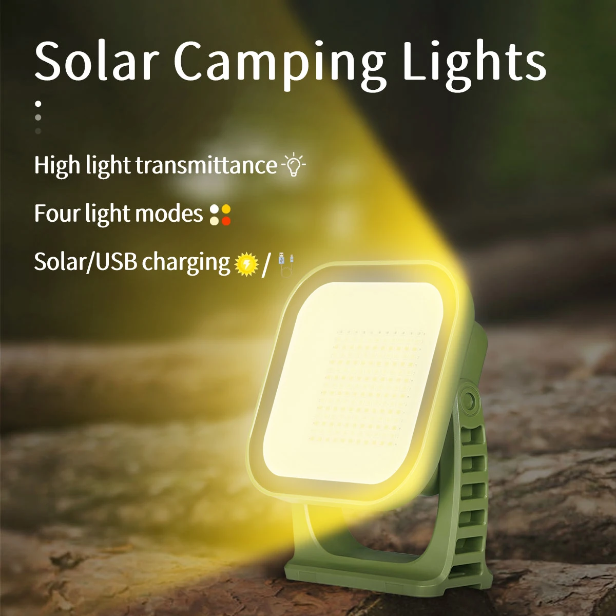 MOSLIGHTING Solar Rechargeable Floodlight Work Maintenance Emergency Lights Cool Camping Gear Lantern Flashlights LED Outdoor