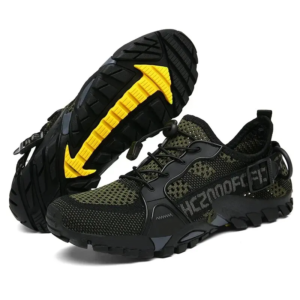 Men Outdoor Climbing Shoes Hollow Net Fabric Breathable Mesh Pedal Sports Casual Low Cut Shoes Hiking Camping