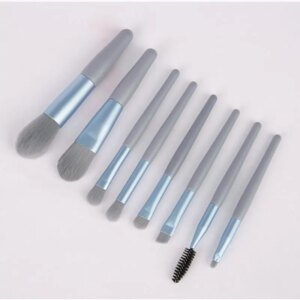 Mini 8-piece Makeup Brush Set Portable Travel Set Soft Hair Eye Shadow Brush Foundation Brush Beauty Tools Wholesale