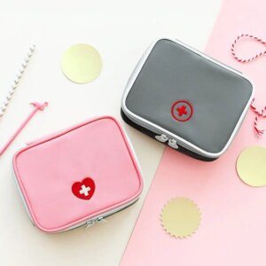 Mini Household First Aid Kit Bag Travel Portable Medicine Package Emergency Kit Bags Medicine Storage Bag Small Organizer