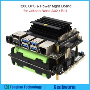 NVIDIA Jetson Nano T208 Power Management Board with  6-cell 18650 UPS ( Max 5.1V 8A) & AC Power Loss Dectection & Safe Shutdown