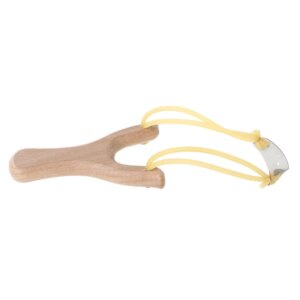 Natural Wooden With Rubber Band Outdoor Hunting Sports Games Catapult