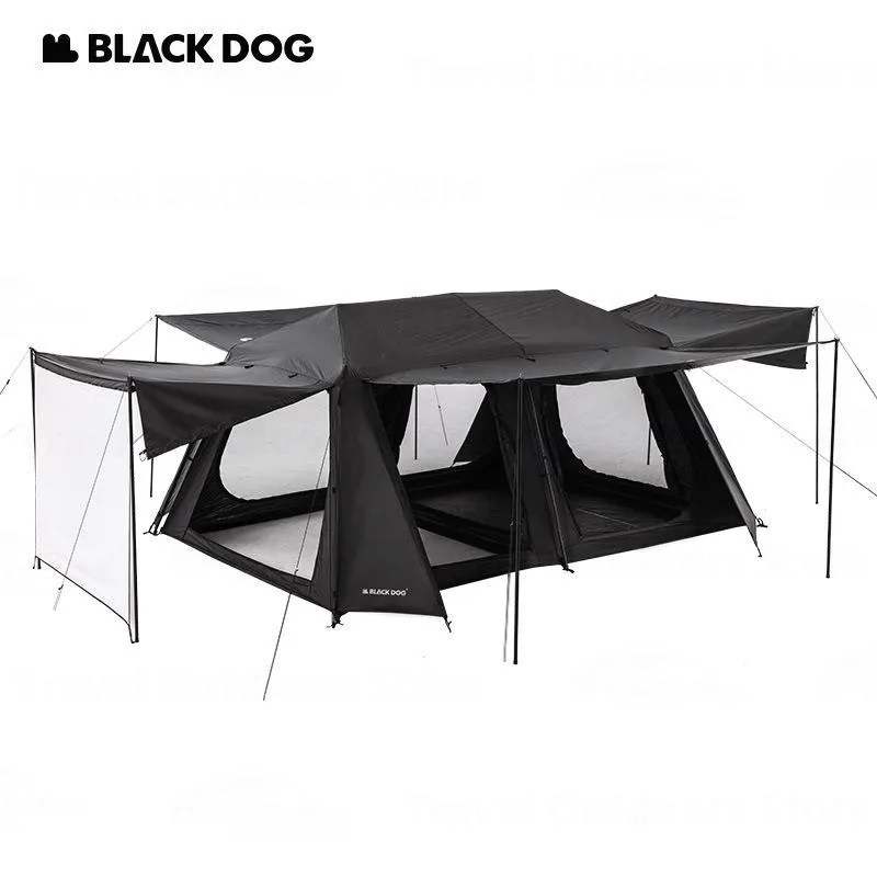 Naturehike BLACKDOG 2.0 Automatic Tent Camping Folding Vinyl Tent 8 Persons Portable Large Space Tent Breathable Outdoor Hiking
