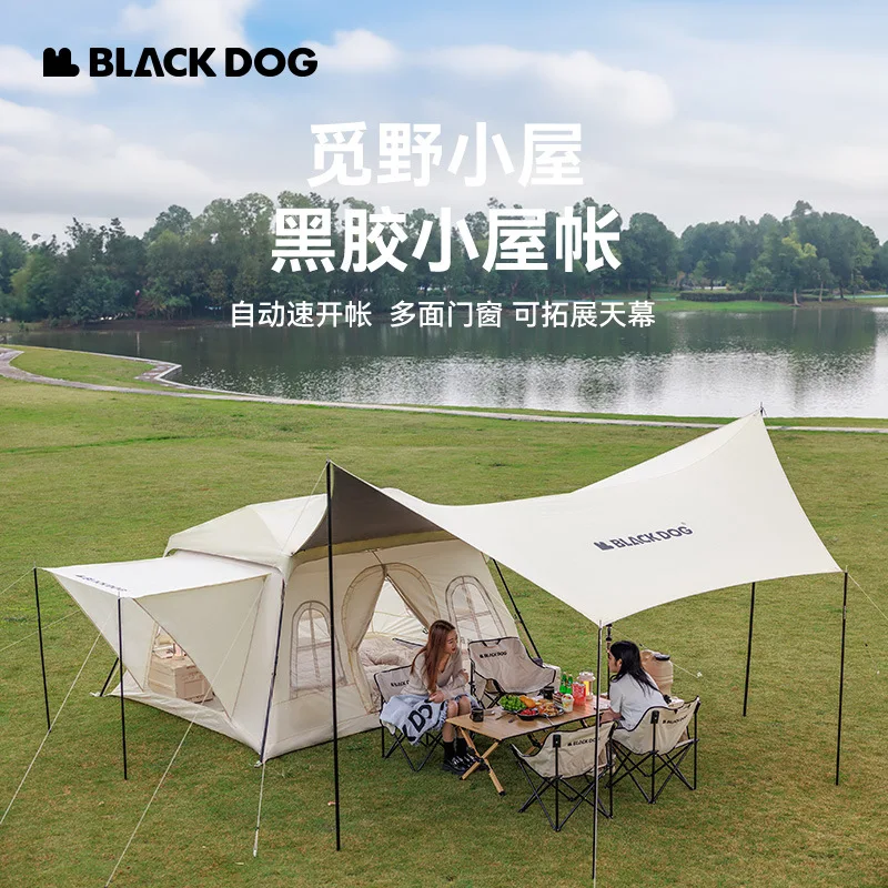 Naturehike&Blackdog Cabin Automatic Tent Outdoor Sunscreen Portable Camping Equipment One Room And One Hall Tent
