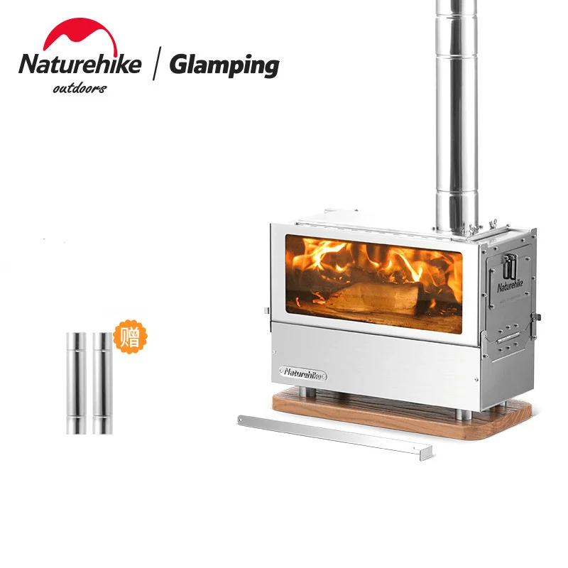 Naturehike Desktop Firewood Stove Detachable Heating Camping Stove Portable Camping Tent Stove Outdoor Multi-Function Oven Cooki