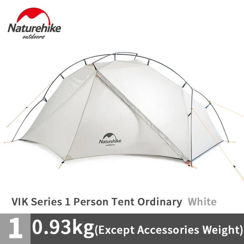 Naturehike VIK Camping Tent Ultralight 1-2 Person Trekking Tent Outdoor Backpacking Hiking Tent 15D Silicone Nylon Aluminum