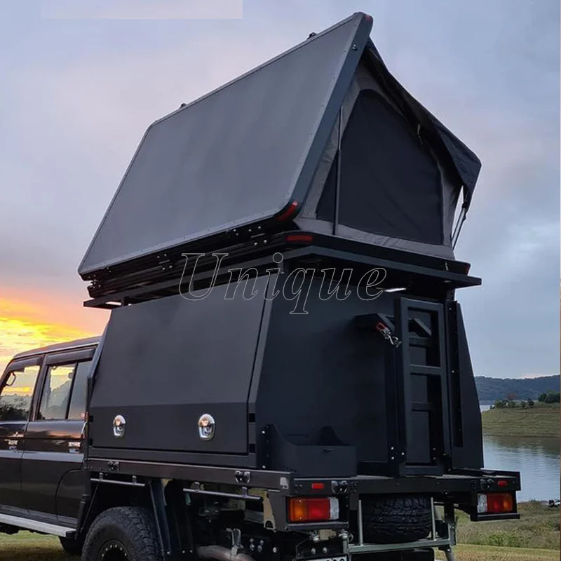 Outdoor Camping Car Roof Top Tent, Hard Shell, 2 Person Triangle SUV Tent for Sale