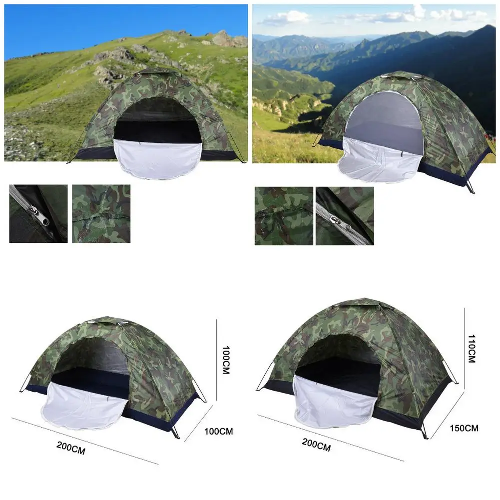 Outdoor Camping Tent 1 Person Automatic Pop Up Beach Tent Family Waterproof Ultralight Easy Open Camp Hiking Tents Sun Shade