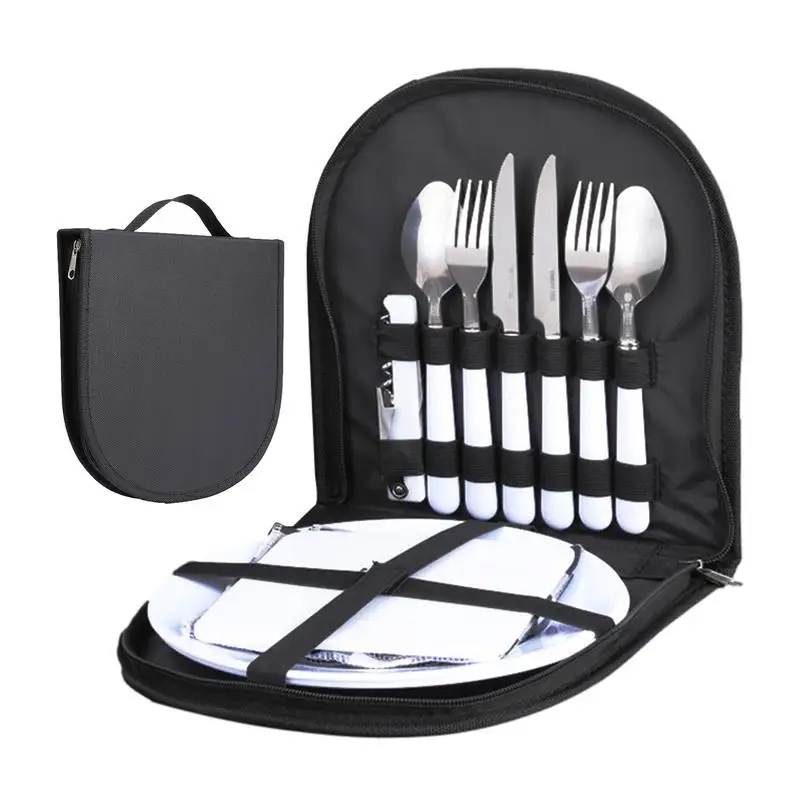 Outdoor Cookware Bag Camping Storage Bag Portable Travel Bbq Utensil Bag Cooking Utensil Organizer Kitchen Utensil Storage Pouch