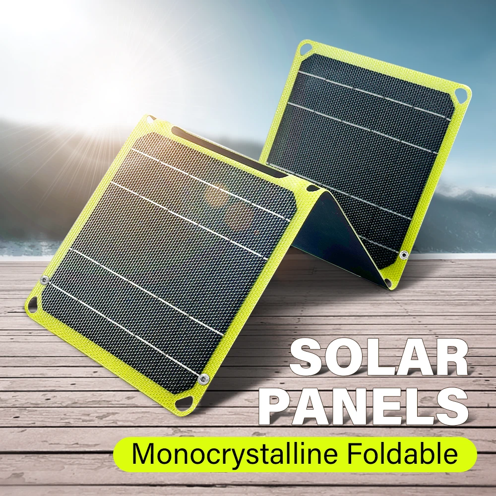 Outdoor powerful flexible Solar Panel 5v 21w Portable battery phone charge PD QC 3.0 9V 12V For USB A C Photovoltaic Power bank