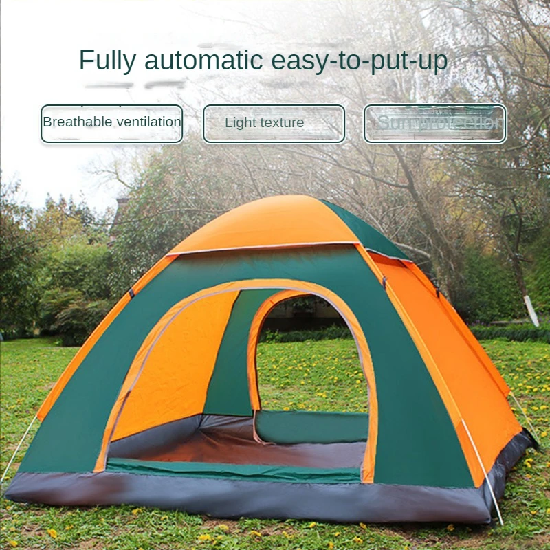 Pop Up Tent 1-2 Person Camping Tent Easy Instant Setup Protable Backpacking Sun Shelter For Travelling Hiking Field Camping