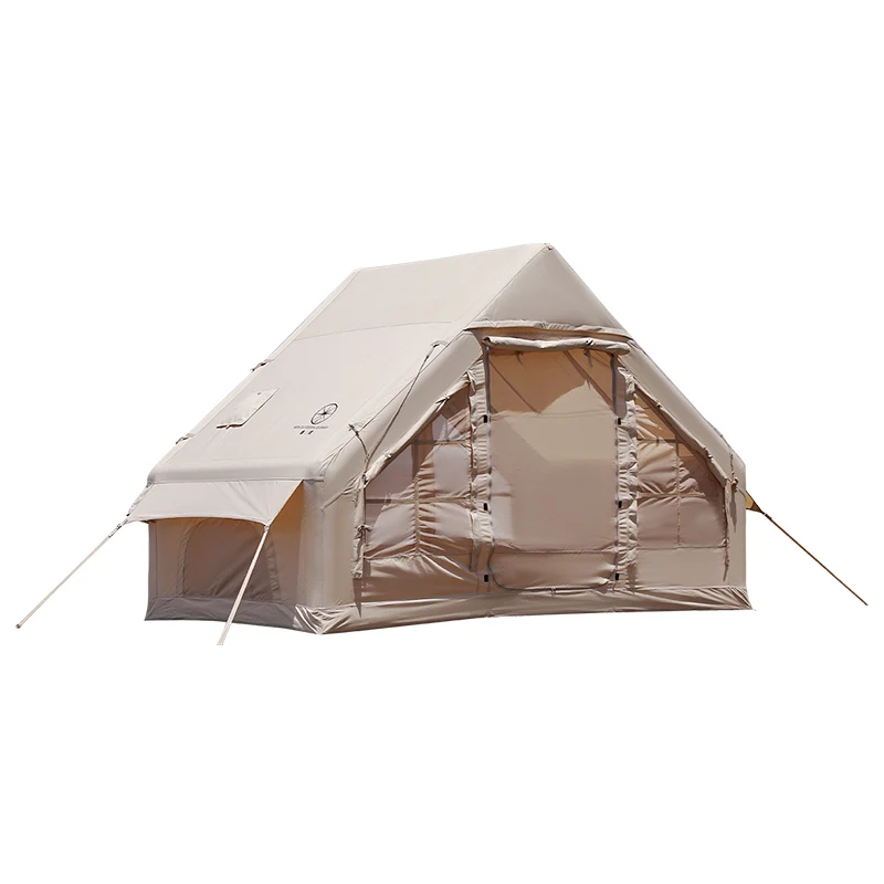 Portable Customized Family Camping Tent Waterproof Outdoor Large Canvas Gas Column Camping Inflatable Camping Family Tent