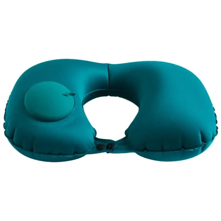 Portable Folding U-Shaped Neck Pillow Travel Pillow Neck Protection Breathing Easy Carry Velvet Material