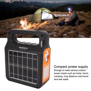 Portable Power Station Camping Solar Generator Outdoor Mobile Power Supply for Camping Mobile Phone Charging Lighting LM 3609M