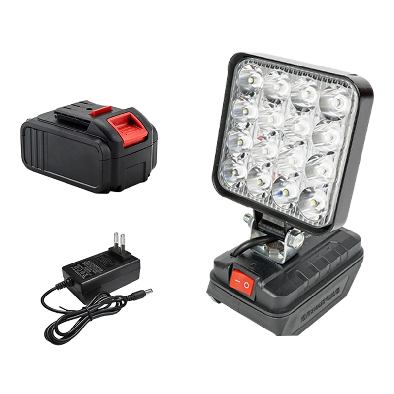 Portable Work Light 4X4 Spotlights Cordless Outdoor LED Work Fishing Handheld Emergency Tool Light Compatible Makita Battery