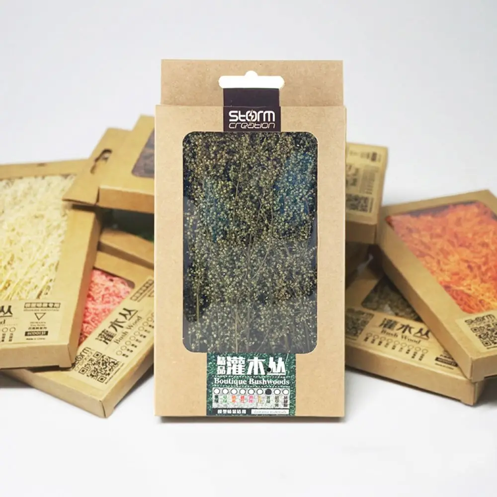 Shrubbery Scene Model Miniatures Scene Model Tree Handmade Material Bushes Simulation Static Building Kits DIY Railroad Scenery