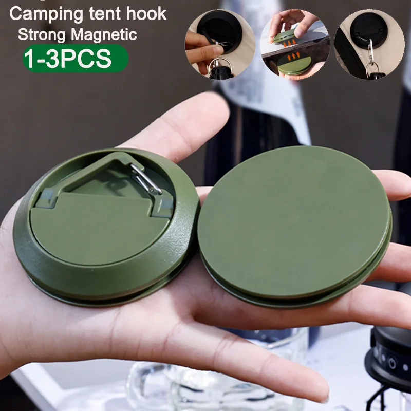 Strong Magnetic Camping Light Tent Hook Portable Expandable Camping Lamp Hanging Tent Fixing Hook Tent Hanger Camping Equipment