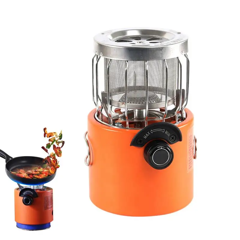 Tent Heating Stove Outdoor Camping Heater Multi-Use Stove Backpacking Stove Heater With Handle For Hiking Fishing Cooking Water