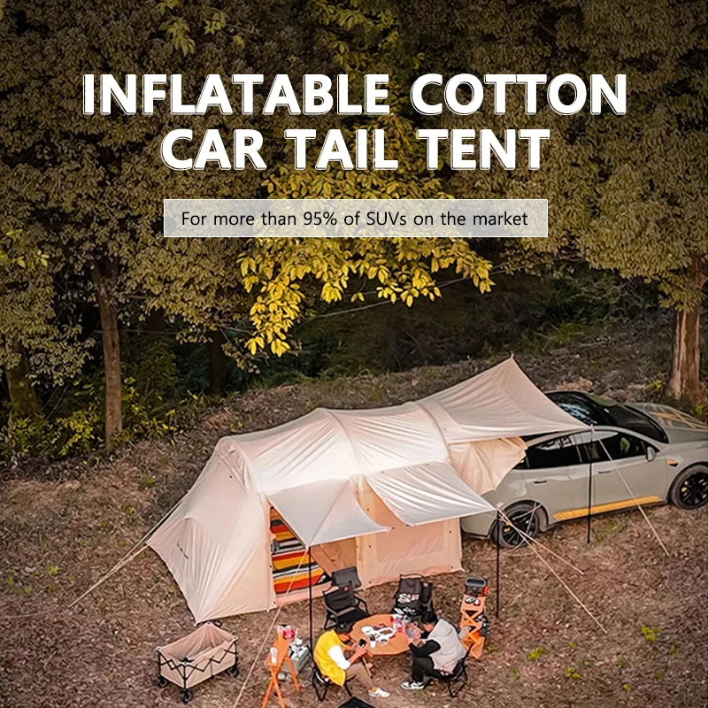 Tents Inflatable Camping Tarp for Tesla Model Y X Waterproof  Weather Resistant Portable 4 to 5 Person Outdoor Travel Gear