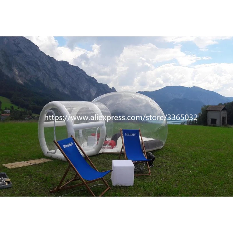 The best Inflatable clear bubble camping tent, Inflatable transparent bubble dome tent for rent
