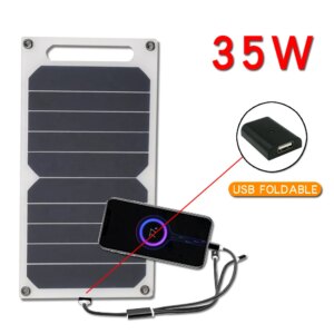 USB 5V Solar Panel  System with Camping Charging for Power Banks and Mobile Phones for Phone Car Mp3 PAD Charger Outdoor Batter
