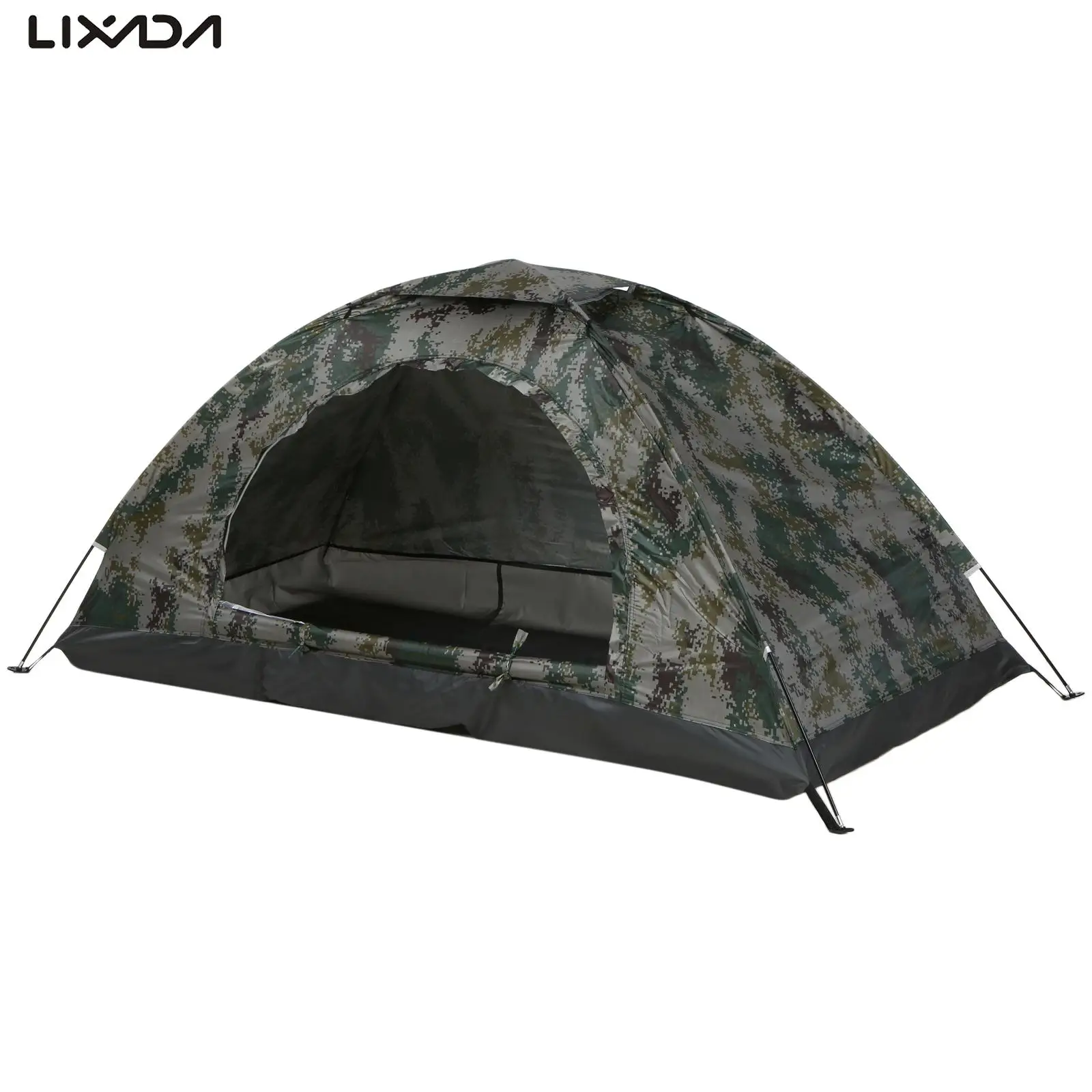 Ultralight Camping Tent UPF 30+ Anti-UV Coating Beach Tent Portable Single/Double Person Tent Outdoor Hiking Sleeping Gears